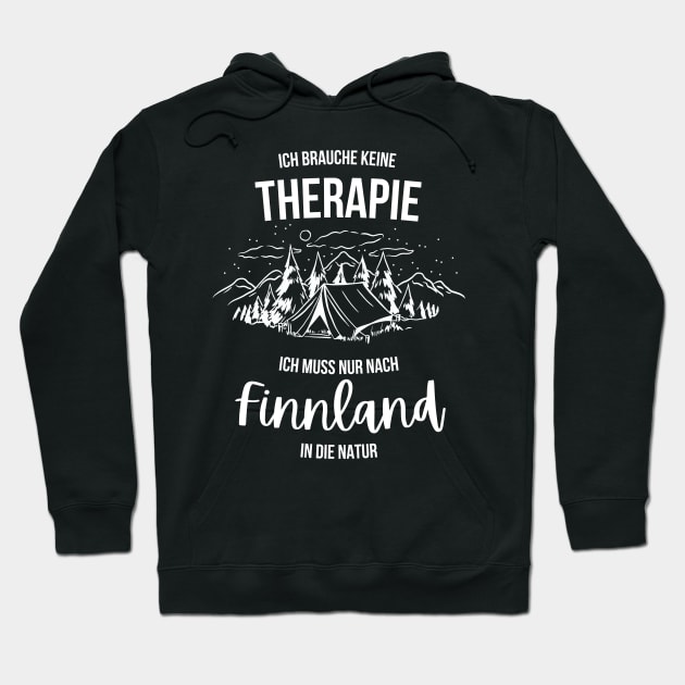 Finland Therapy German Design Hoodie by 66LatitudeNorth